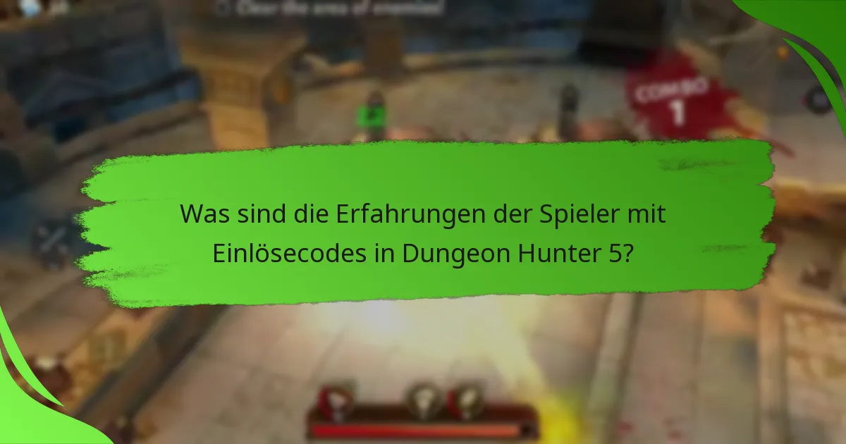 Was sind die Erfahrungen der Spieler mit Einlösecodes in Dungeon Hunter 5?